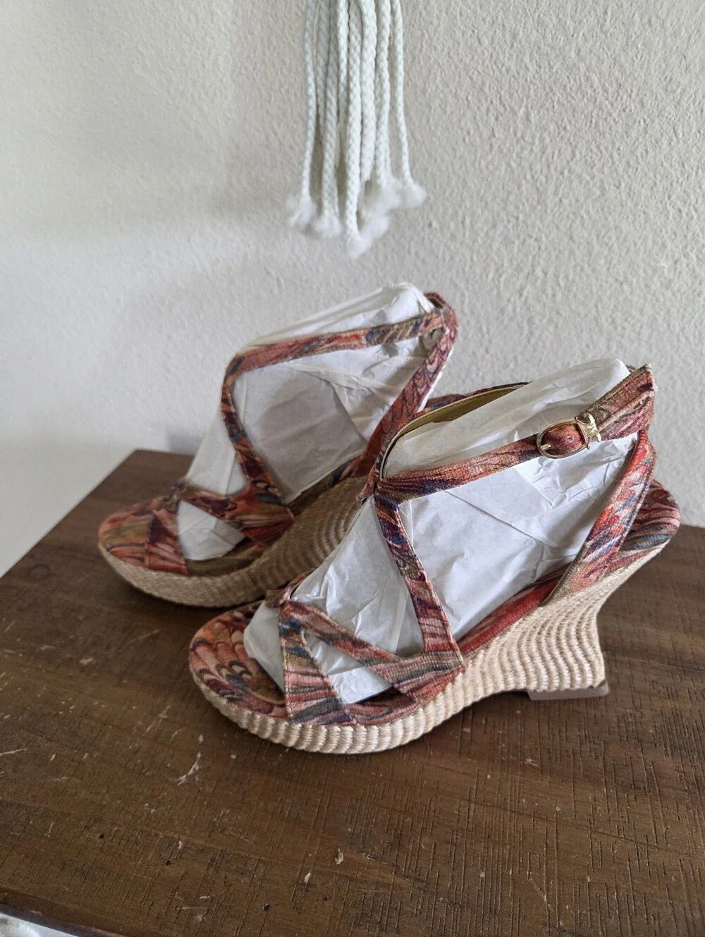 Circus NY by Sam Edelman Trina Platform Wedge Sandal Size 6.5 New Retro Festival
